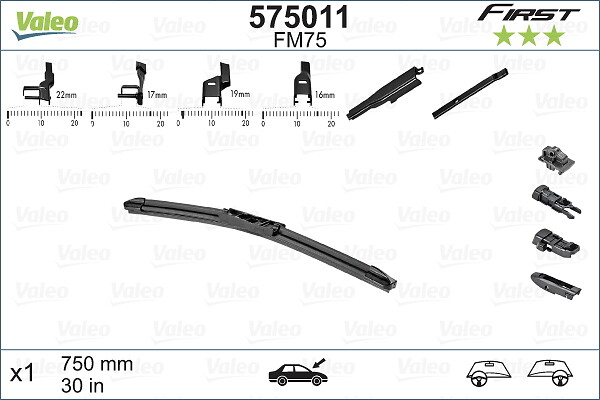 Lamela stergator VALEO 575011